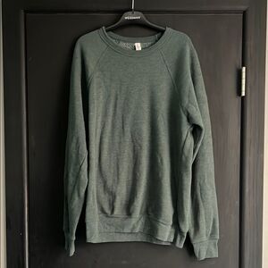 Bella Canvas Green Fleece Sweatshirt